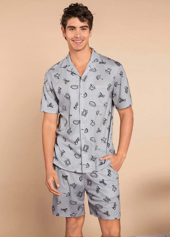 Піжама (сорочка, шорти) SHEIN (329841104)