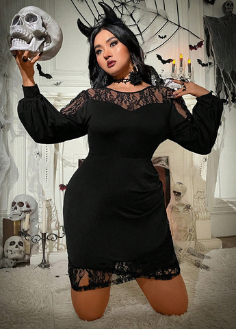 Чорна кежуал сукня силуетна SHEIN з квітковим принтом