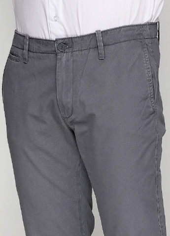 Серые кэжуал демисезонные прямые брюки United Colors of Benetton