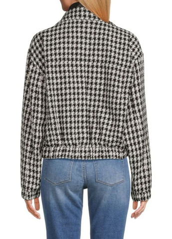 Чорно-біла демісезонна куртка косуха Karl Lagerfeld