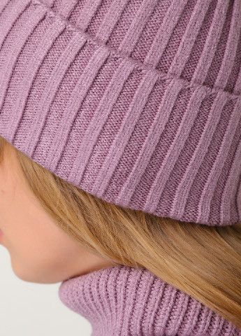 Теплая зимняя кашемировая женская шапка без подкладки 360152 Merlini Агатис бини однотонная пудровая кэжуал кашемир