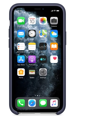 Чохол Silicone Case without Logo (AA) для Apple iPhone XS Max (6.5 ') Синій / Midnight Blue (is_00000032492_12) Epik (229727522)