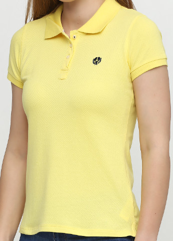 Желтая женская футболка-поло Alcott