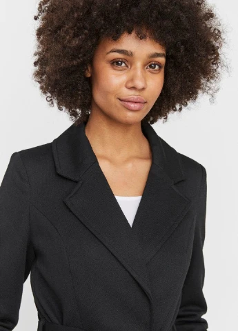 Черное демисезонное Пальто Vero Moda