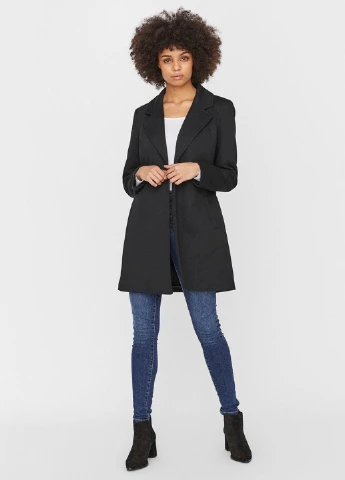 Черное демисезонное Пальто Vero Moda