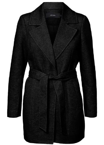 Черное демисезонное Пальто Vero Moda