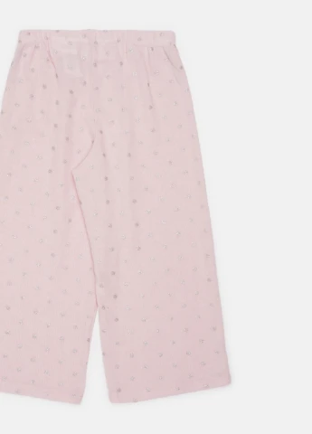 Розовые кэжуал летние брюки H&M