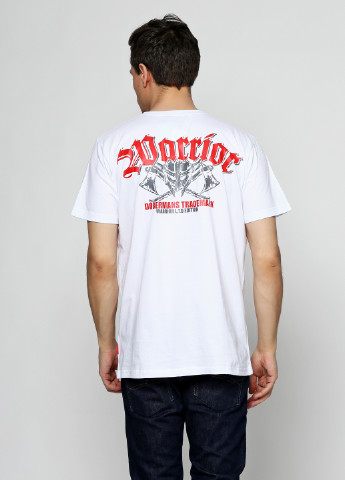 Біла футболка Dobermans Aggressive