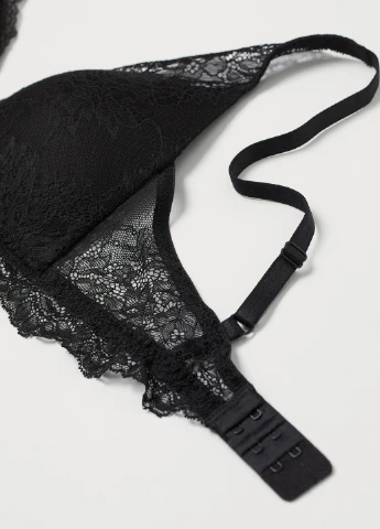 Чёрный бюстгальтер,чорний, H&M