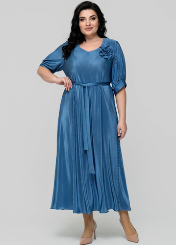 Синя кежуал сукня а-силует A'll Posa однотонна