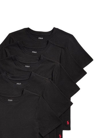 Чорна демісезонна футболка (5 шт.) Ralph Lauren