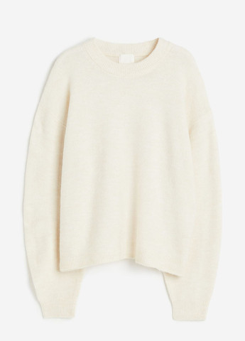 Кремовий демісезонний джемпер оверсайз H&M
