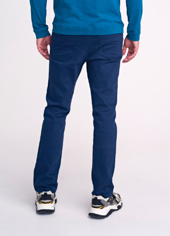 Светло-синие кэжуал демисезонные прямые брюки SELA