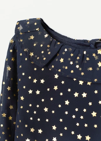 Блуза демісезон,синій в візерунки, H&M (254698457)