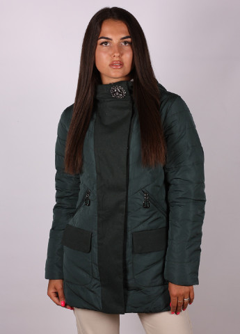 Темно-зеленая демисезонная куртка LeeKosta