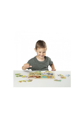 Пазл деревянные в футляре "Животные" (MD31362) Melissa&Doug (254067774)