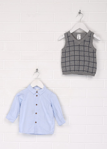 Комбінований демісезонний комплект (сорочка, жилет) H&M