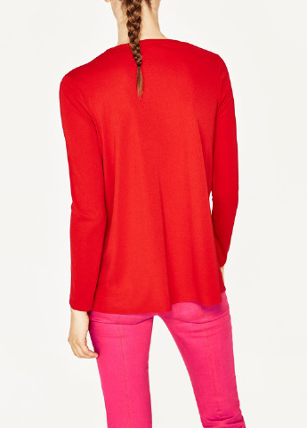 Красная демисезонная блуза Zara