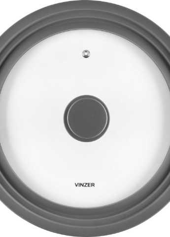 Крышка стеклянная с силиконом мультиразмерная (89253) Vinzer (253977107)