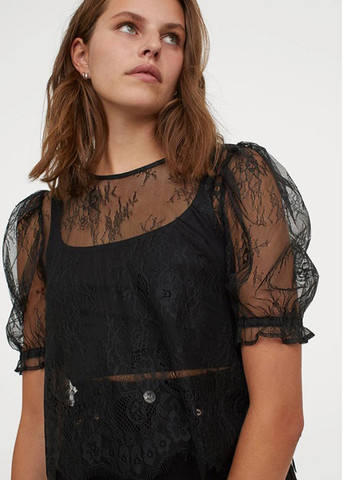 Чёрная блуза H&M