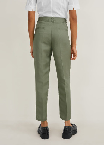 Зеленые кэжуал демисезонные классические брюки C&A