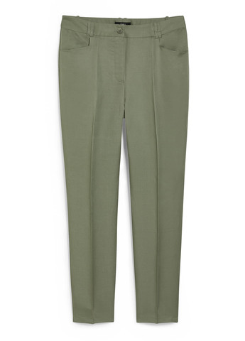 Зеленые кэжуал демисезонные классические брюки C&A