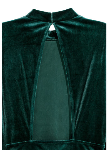 Зеленое кэжуал платье футляр H&M однотонное