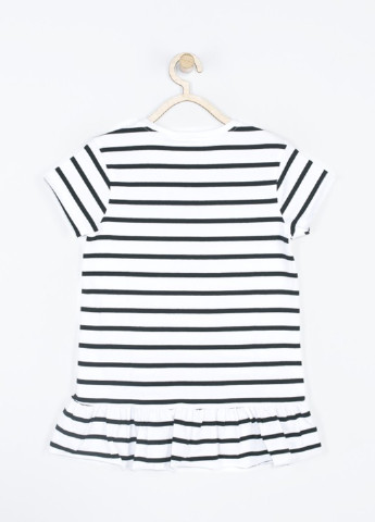 Чорно-біла літня футболка Coccodrillo