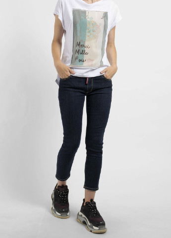 Белая футболка с принтом Ko Samui - (250382437)