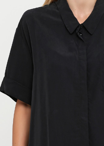 Темно-серая летняя блуза Weekday