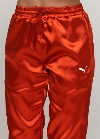 Оранжевые спортивные демисезонные джоггеры брюки Puma
