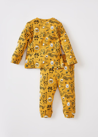 Горчичная всесезон пижама (лонгслив, брюки) лонгслив + брюки DeFacto