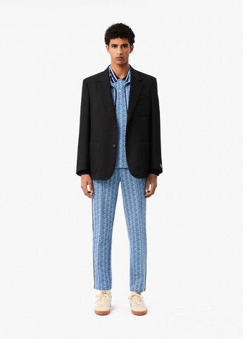 Серо-голубой футболка-поло для мужчин Lacoste с логотипом