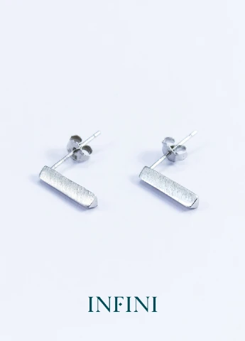 Сережки срібні Infini сатинированные (222694063)