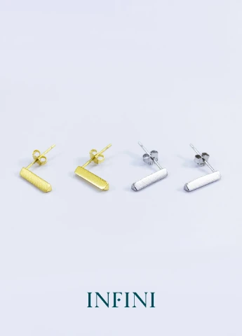 Сережки срібні Infini сатинированные (222694063)