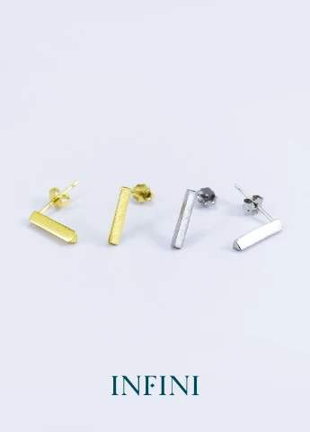 Сережки срібні Infini сатинированные (222694063)