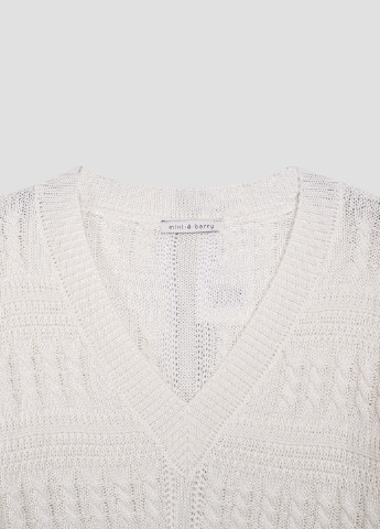 Білий демісезонний светр MINT&BERRY