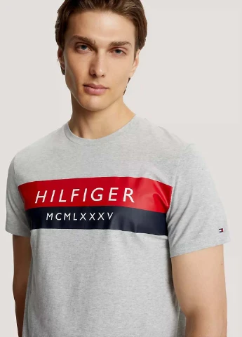 Серая футболка Tommy Hilfiger