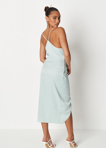 Мятное коктейльное платье платье-комбинация Missguided однотонное