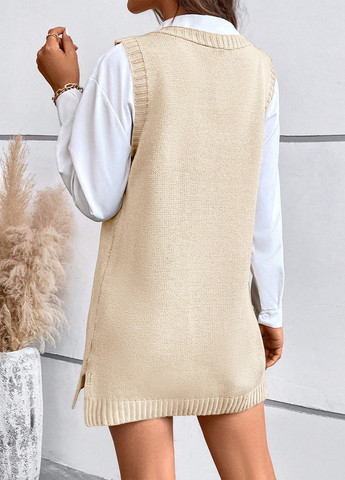 Демисезонный женский сарафан SHEIN однотонный