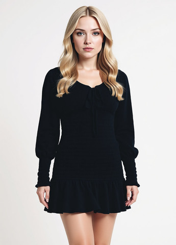 Черное кэжуал платье Reserved однотонное