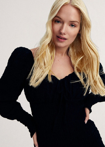 Черное кэжуал платье Reserved однотонное