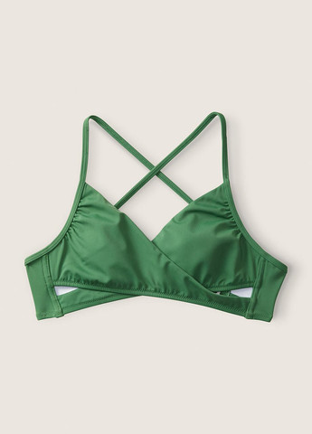 Зеленый летний купальник (лиф, трусики) раздельный, бикини Victoria's Secret