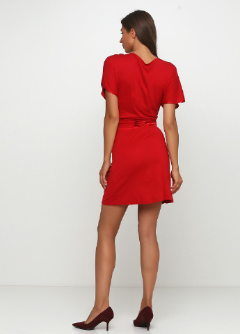 Красное кэжуал платье в стиле ампир Miss Sixty однотонное