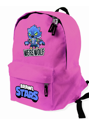 Детский рюкзак Леон Вовк Перевертень Бравл Старс (Leon Wolf Werewolf Brawl Stars) (9263-1014) MobiPrint (217375065)