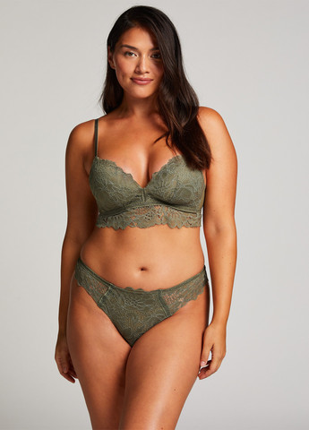 Хакі бралетт бюстгальтер Hunkemoller з кісточками поліамід