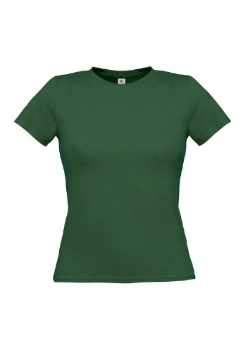 Темно-зеленая кэжуал футболка B&C