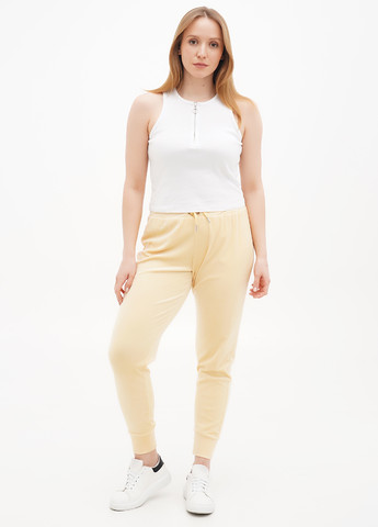 Светло-желтые кэжуал демисезонные джоггеры брюки H&M
