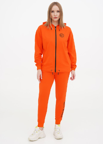 Оранжевые спортивные демисезонные джоггеры брюки Only Women