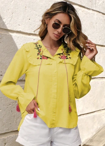 Жовта блуза SHEIN